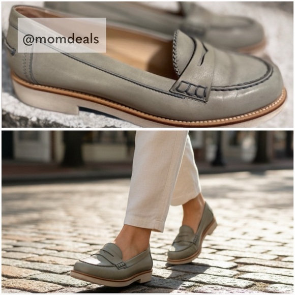 Tod's Shoes - TOD’s Women’s Leather Loafer Sea Foam Green Flat Size 39 EU Made in Italy